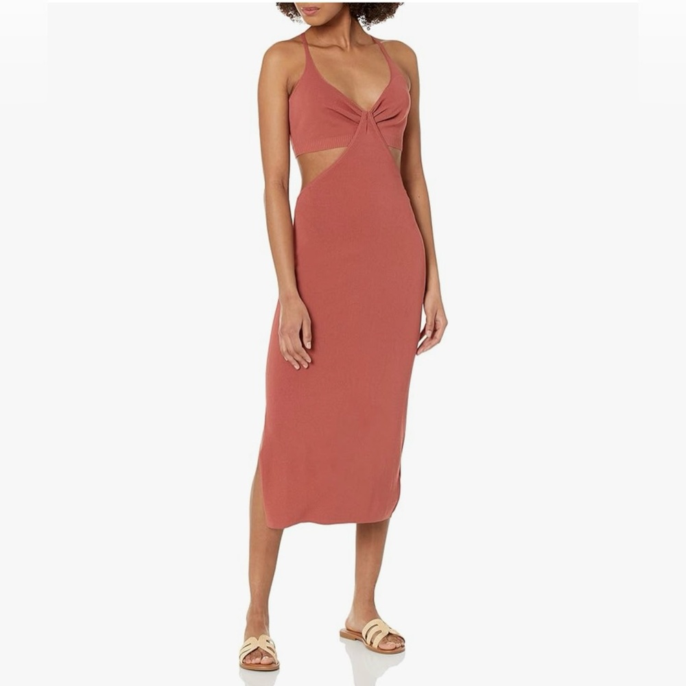 The Drop Women's Zuri Fitted Cut-Out One Shoulder Dress Size M (NWT)